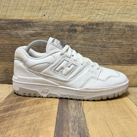 New Balance Other - New Balance 550 White Grey Athletic Shoes Size 8.5 Men / 10.5 Women BB550PB1